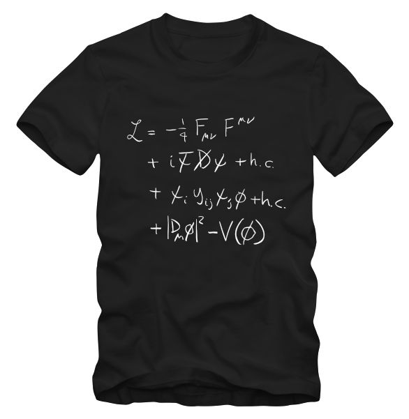 Standard Model of Particle Physics t-shirt