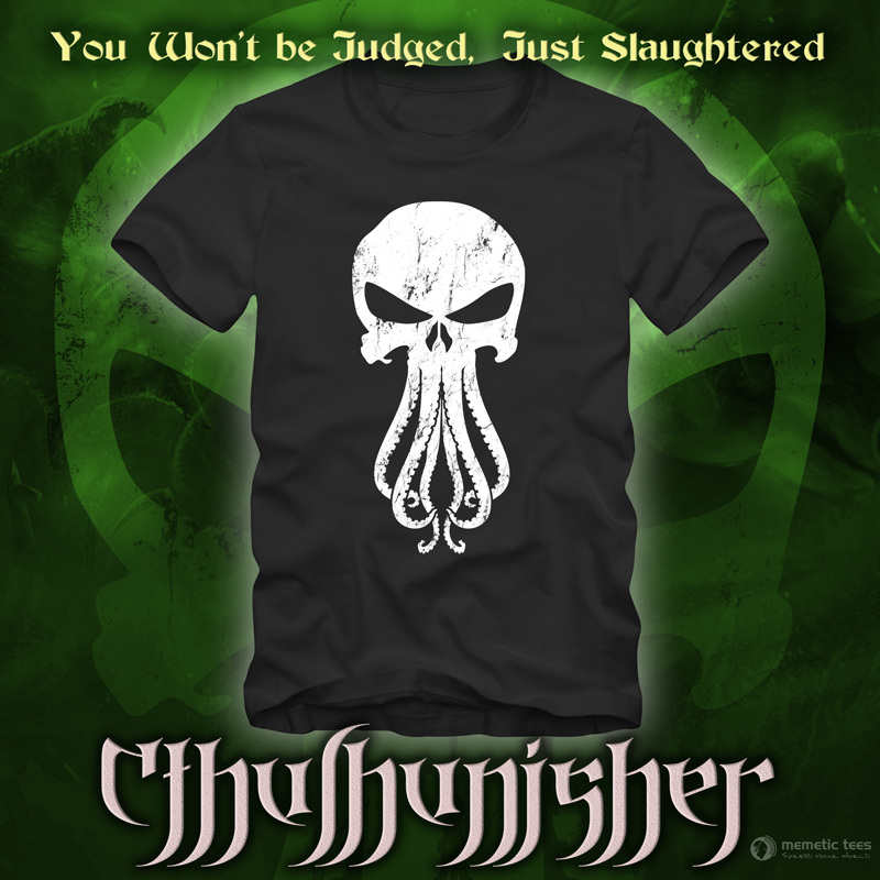 Punisher and Cthulhu Mashup Tshirt