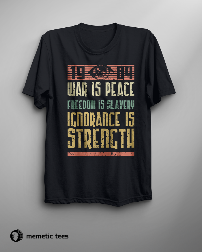 War is Peace, Freedom is Slavery. Dystopian Design Inspired by 1984