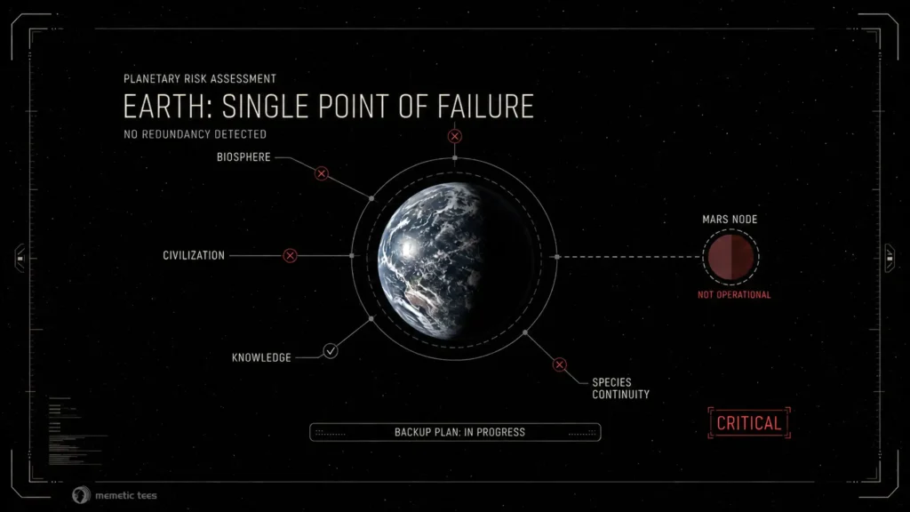Earth: Single Point of Failure